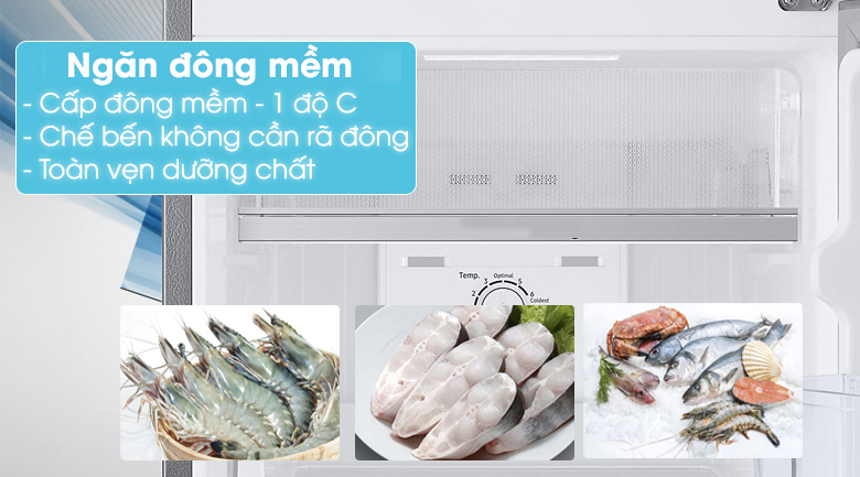 Optimal Fresh Zone - Tủ lạnh Samsung Inverter 236 lít RT22M4032DX/SV