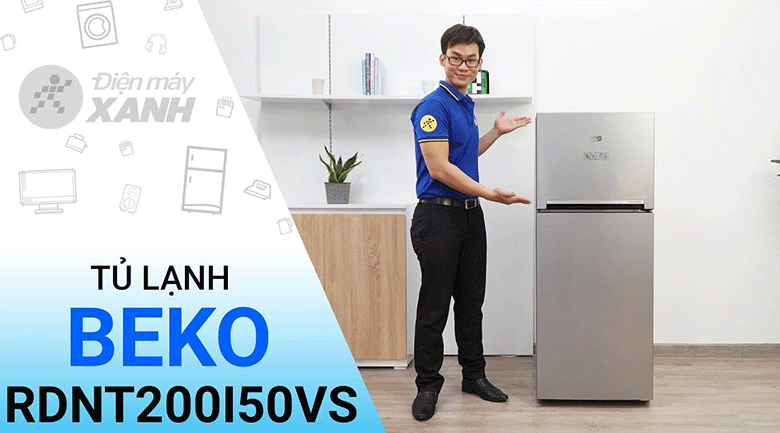 Tủ lạnh Beko Inverter 188 lít RDNT200I50VS