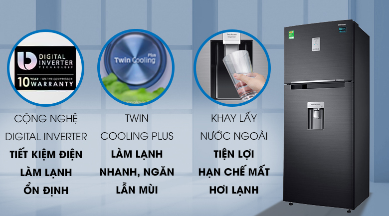 Tủ lạnh Samsung Inverter 451 lít RT46K6885BS/SV