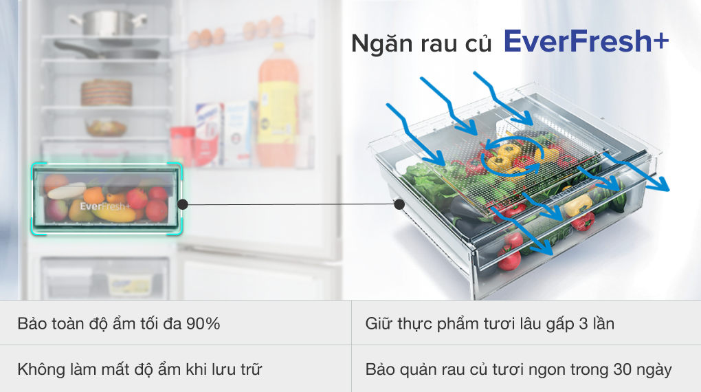 Tủ lạnh Beko Inverter 323 lít RCNT340I50VZX