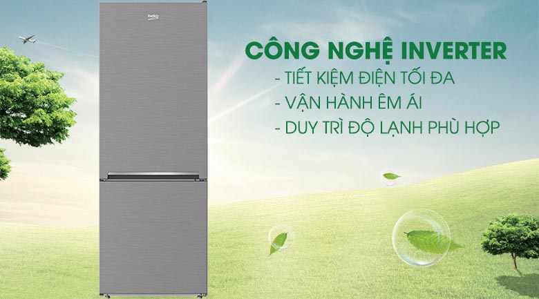 Đánh giá tổng quan Tủ lạnh Beko Inverter 323 lít RCNT340I50VZX > Công nghá» Inverter - Tá»§ lạnh Beko Inverter 323 lÃt RCNT340I50VZX