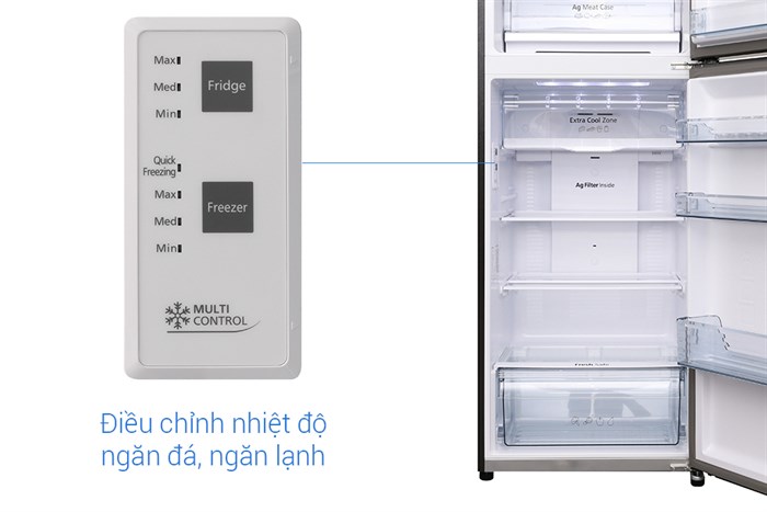 Tủ lạnh Panasonic Inverter 366 lít NR-BL389PKVN Màu Đen