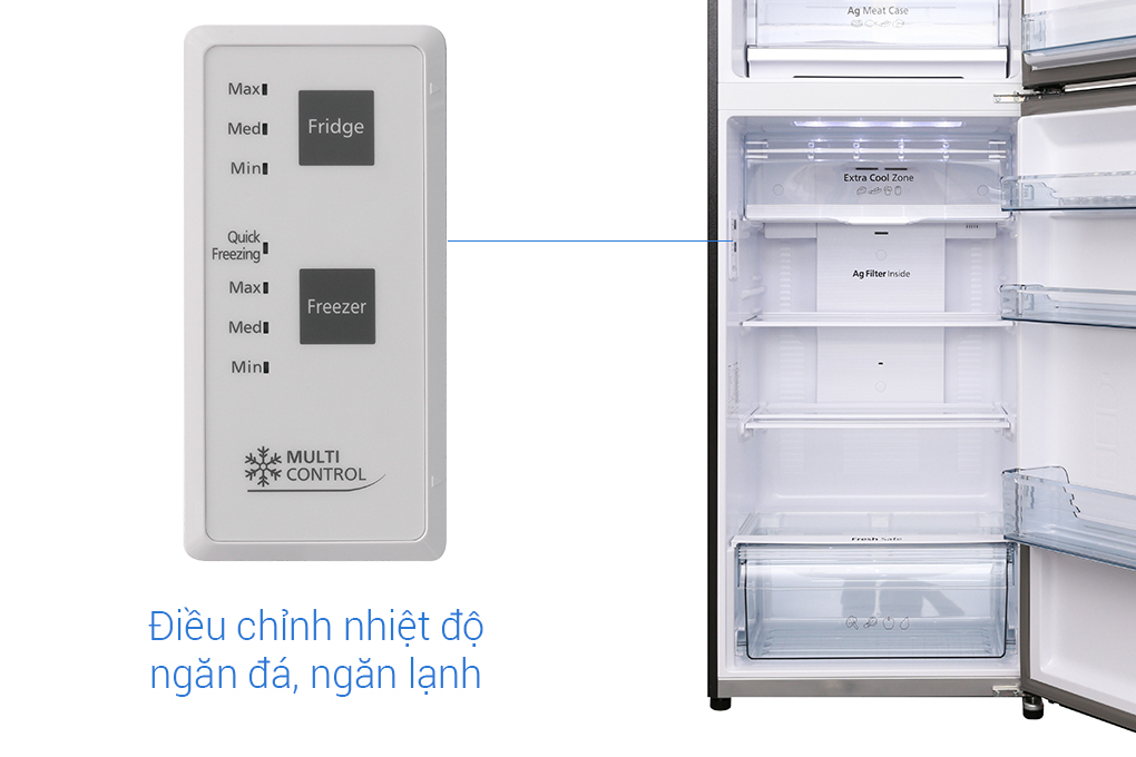 Tủ lạnh Panasonic Inverter 366 lít NR-BL389PKVN Màu Đen