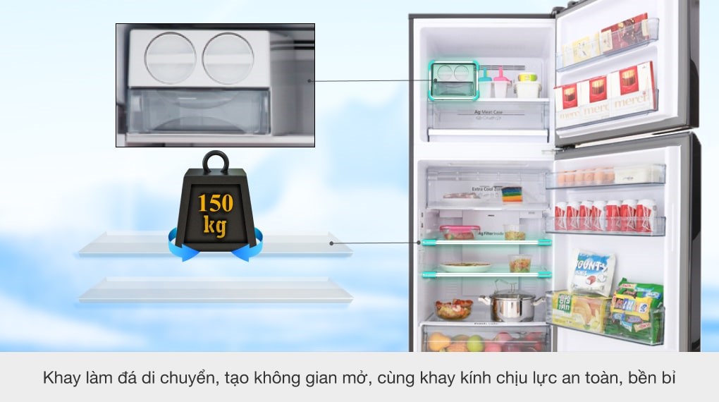 Tủ lạnh Panasonic Inverter 326 lít NR-BL359PKVN