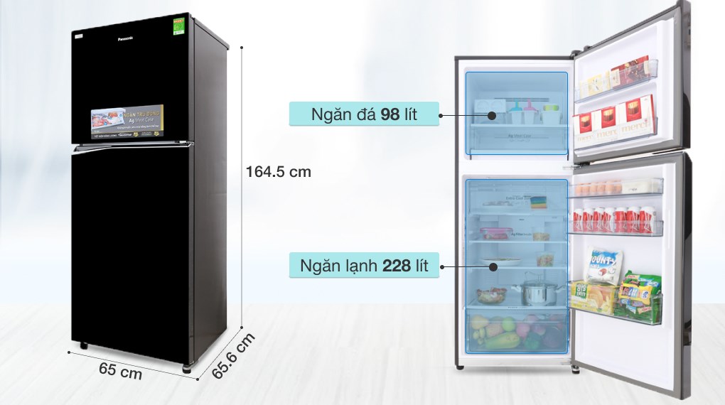 Tủ lạnh Panasonic Inverter 326 lít NR-BL359PKVN