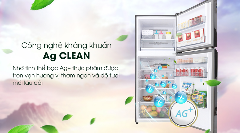 Công nghệ kháng khuẩn khử mùi Ag Clean giúp tủ lạnh luôn sạch khuẩn Đánh giá tổng quan tủ lạnh Panasonic Inverter 326 lít NR-BL359PKVN siêu tiết kiệm điện > Công nghệ kháng khuẩn khử mùi Ag Clean giúp tủ lạnh luôn sạch khuẩn