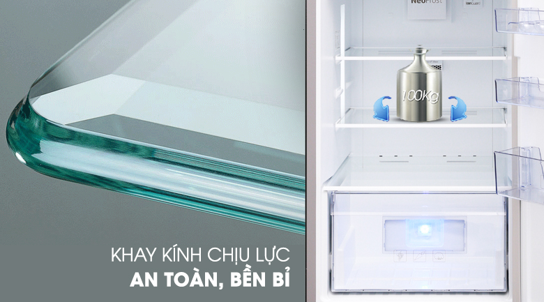 Tủ lạnh Beko Inverter 201 lít RDNT230I50VS