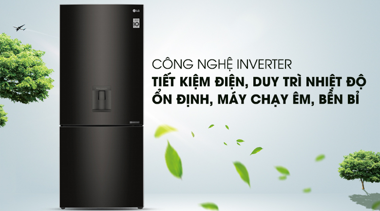 Công nghệ Inverter - Tủ lạnh LG Inverter 450 lít GR-D400BL Công nghệ Inverter - Tủ lạnh LG Inverter 450 lít GR-D400BL