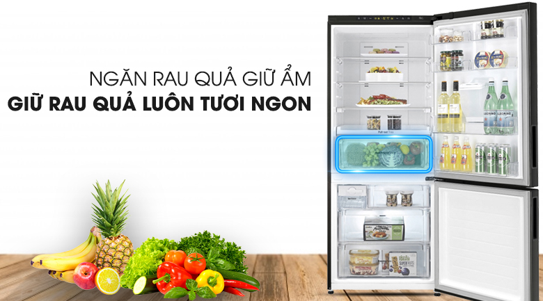 Tủ lạnh LG Inverter 450 lít GR-D400BL - Ngăn rau giữ ẩm Tủ lạnh LG Inverter 450 lít GR-D400BL - Ngăn rau giữ ẩm