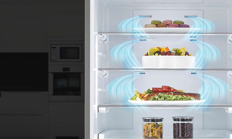 Làm lạnh đa chiều - Tủ lạnh LG Inverter 450 lít GR-D400BL