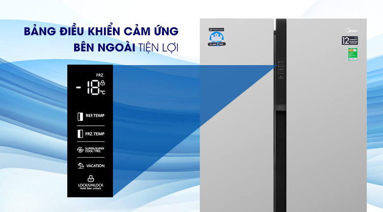 Tủ lạnh Midea Inverter 530 lít MRC-690SS