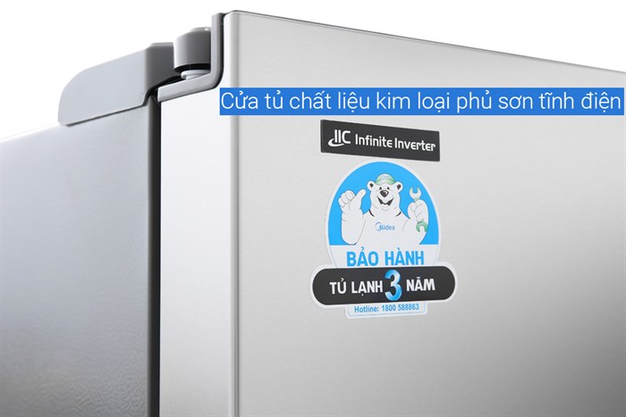 Tủ lạnh Midea Inverter 530 lít MRC-690SS Màu Xám