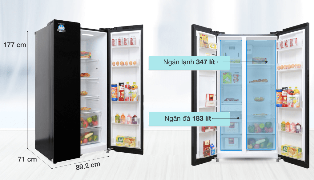 Tủ lạnh Midea Inverter 530 lít MRC-690GS