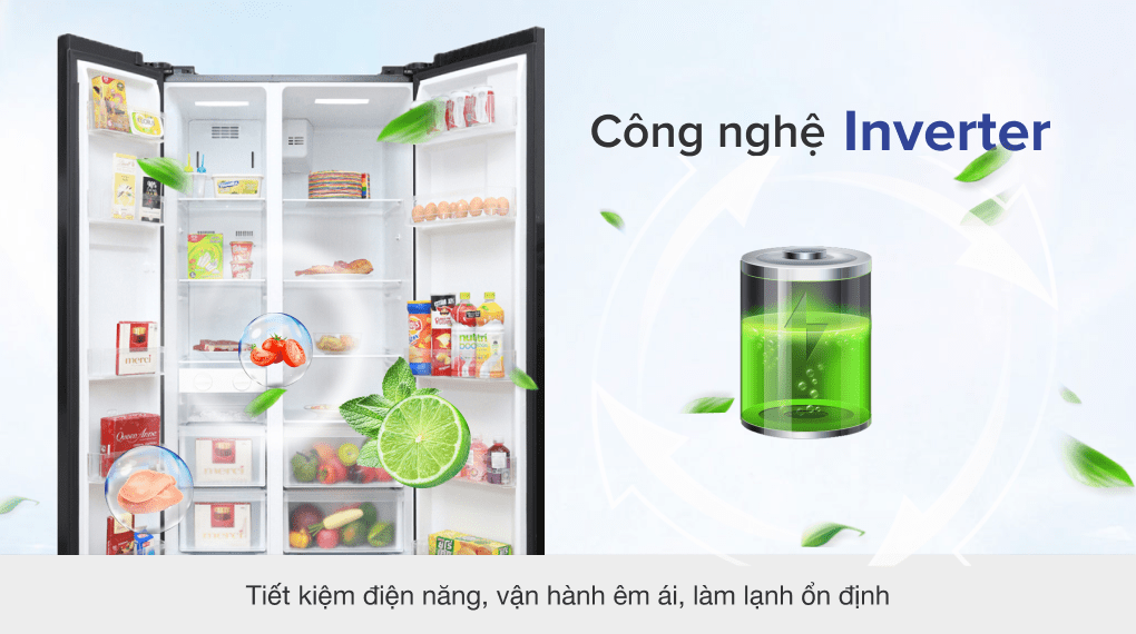 Tủ lạnh Midea Inverter 530 lít MRC-690GS