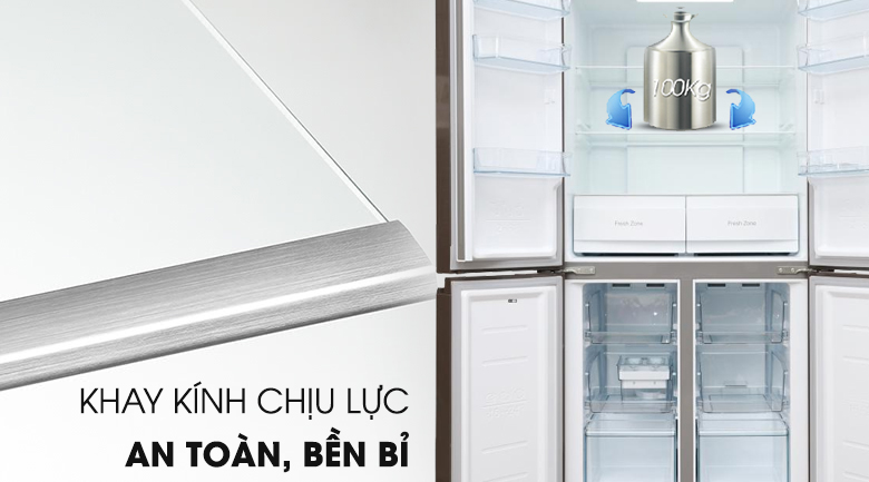 Tủ lạnh Midea Inverter 482 lít MRC-626FWEIS