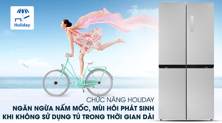 Chức năng Holiday - Tủ lạnh Midea 428 lít MRC-626FWEIS Chức năng Holiday - Tủ lạnh Midea 428 lít MRC-626FWEIS