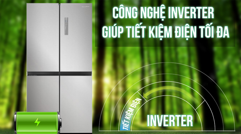 Công nghệ Inverter - Tủ lạnh Midea 428 lít MRC-626FWEIS