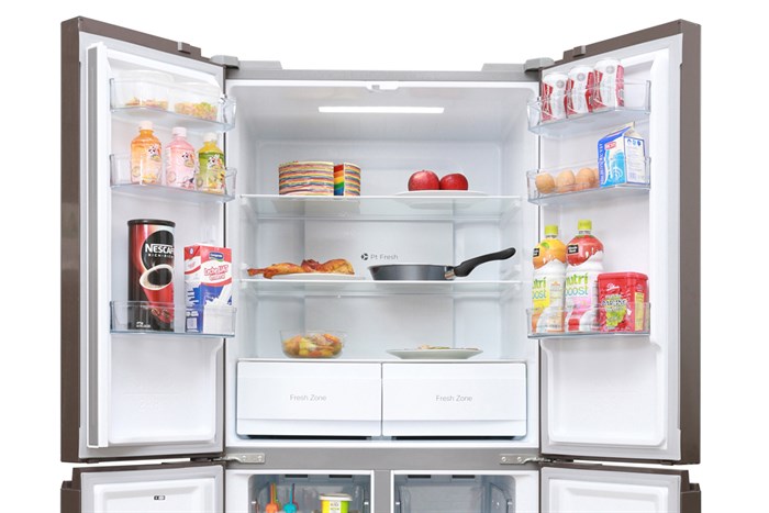 Tủ lạnh Midea Inverter 482 lít MRC-626FWEIS Màu Bạc