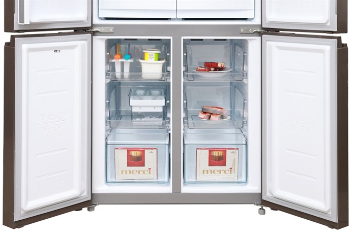 Tủ lạnh Midea Inverter 482 lít MRC-626FWEIS Màu Bạc