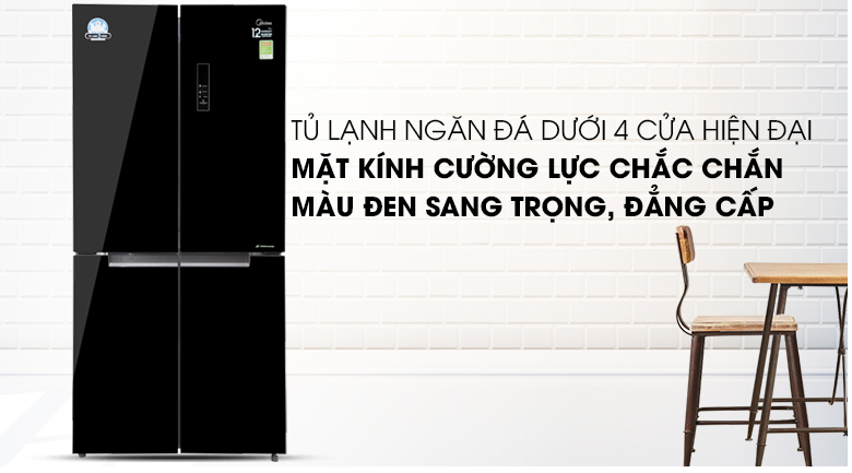 Tủ lạnh Midea 482 lít MRC-626FWEIS - G Tủ lạnh Midea 482 lít MRC-626FWEIS - G