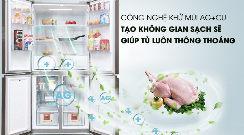 Bộ lọc Ag+Cu- Tủ lạnh Midea 482 lít MRC-626FWEIS - G