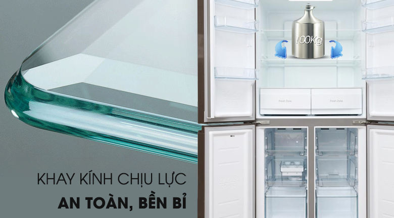 Tủ lạnh Midea Inverter 482 lít MRC-626FWEIS - G