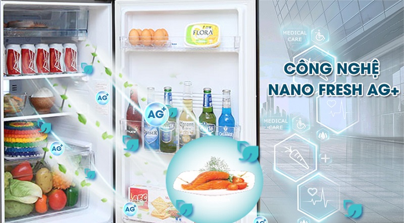 Công nghệ Nano Fresh Ag+ - Tủ lạnh AQua Inverter 247 lít AQR-I247BN (DC) Công nghệ Nano Fresh Ag+ - Tủ lạnh AQua Inverter 247 lít AQR-I247BN (DC)