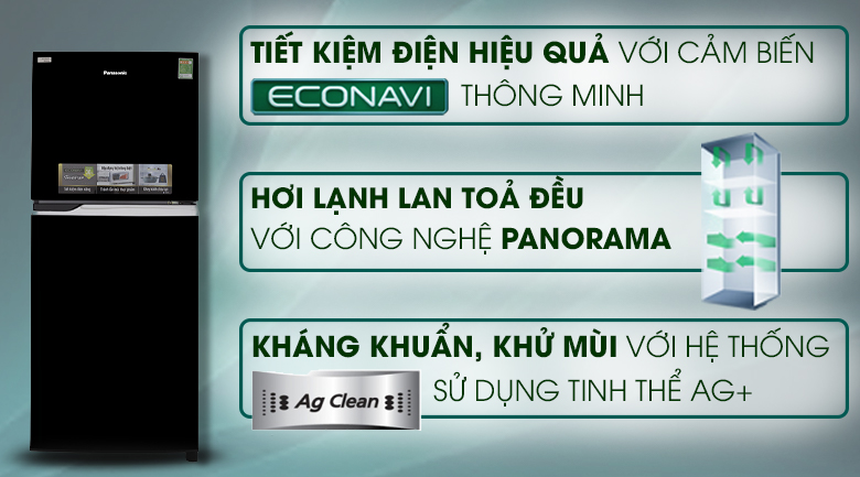 Tủ lạnh Panasonic Inverter 234 lít NR-BL267PKV1