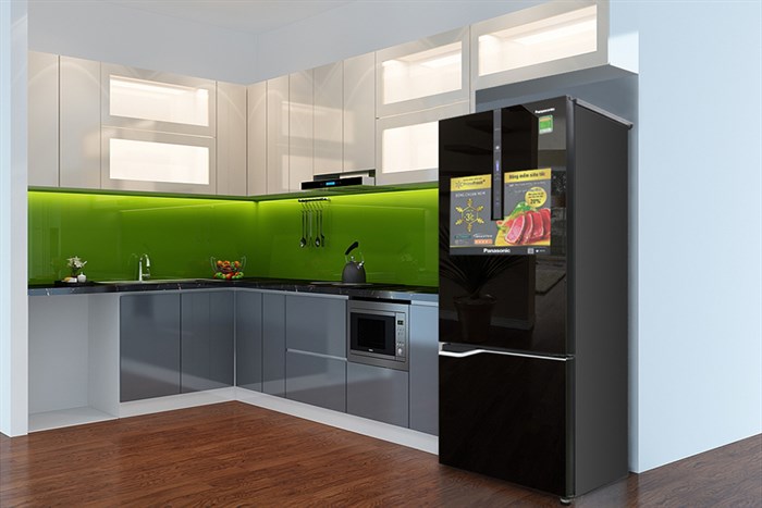 Tủ lạnh Panasonic Inverter 255 lít NR-BV288GKV2 Màu Đen