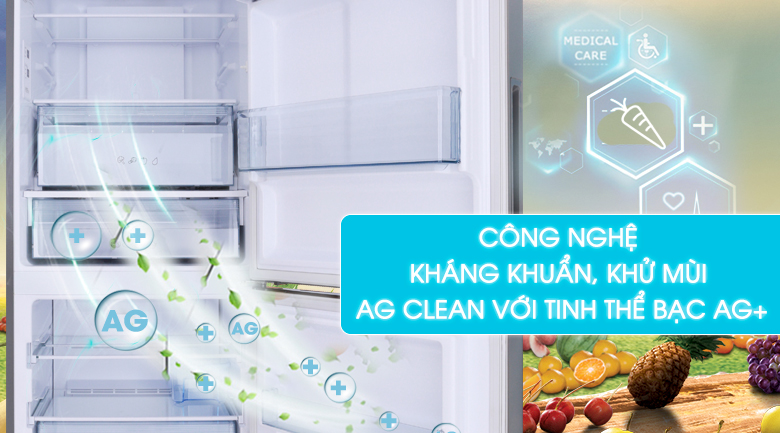 Công nghệ kháng khuẩn AG Clean đem lại sự trong lành cho tủ