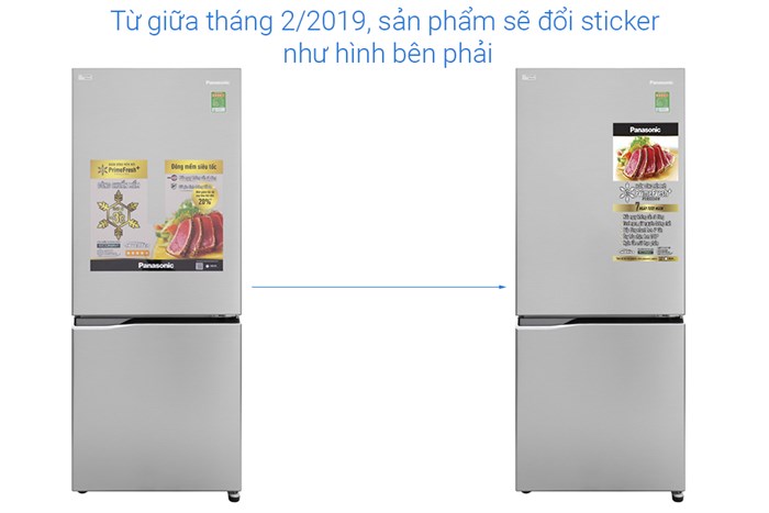 Tủ lạnh Panasonic Inverter 255 lít NR-BV289QSV2 Màu Xám