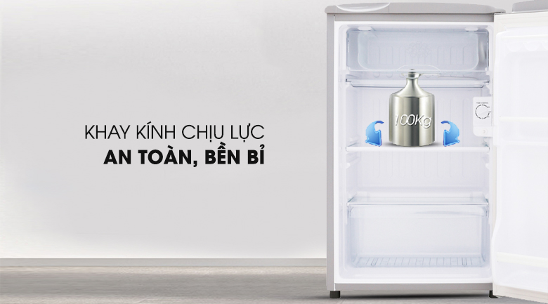 Tủ lạnh Aqua 90 lít AQR-95ER (SS) Xám