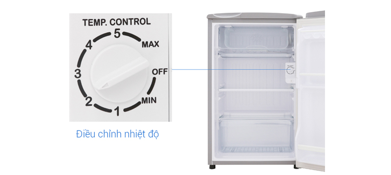 Tủ lạnh Aqua 90 lít AQR-95ER (SS) - Nút vặn điều khiển