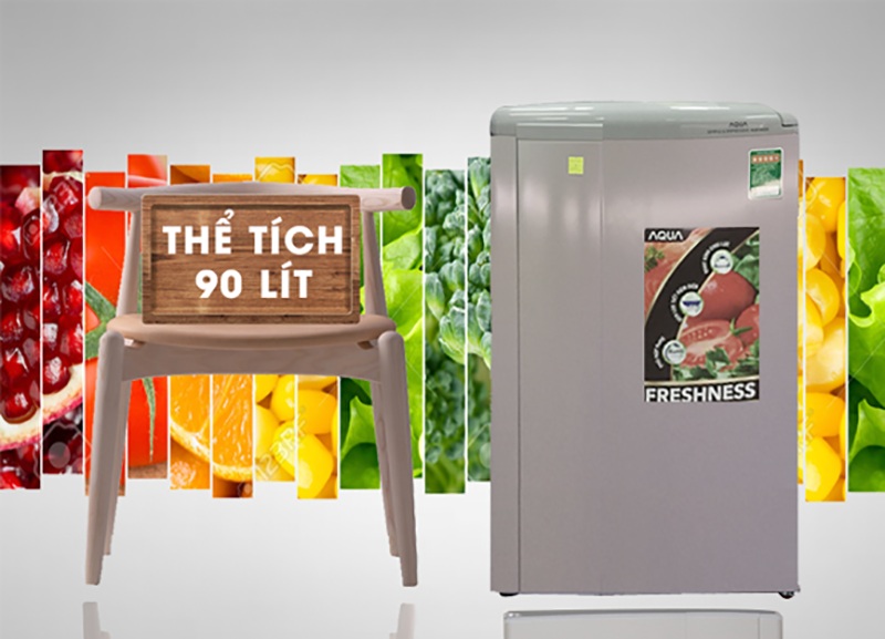 Tủ lạnh Aqua 90 lít AQR-95ER (SS) Tủ lạnh Aqua 90 lít AQR-95ER (SS)