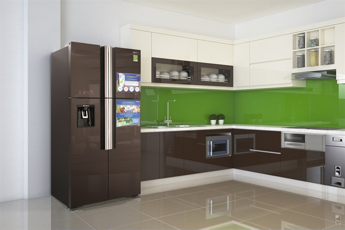 Tủ lạnh Hitachi Inverter 540 lít R-FW690PGV7 GBW Màu Nâu