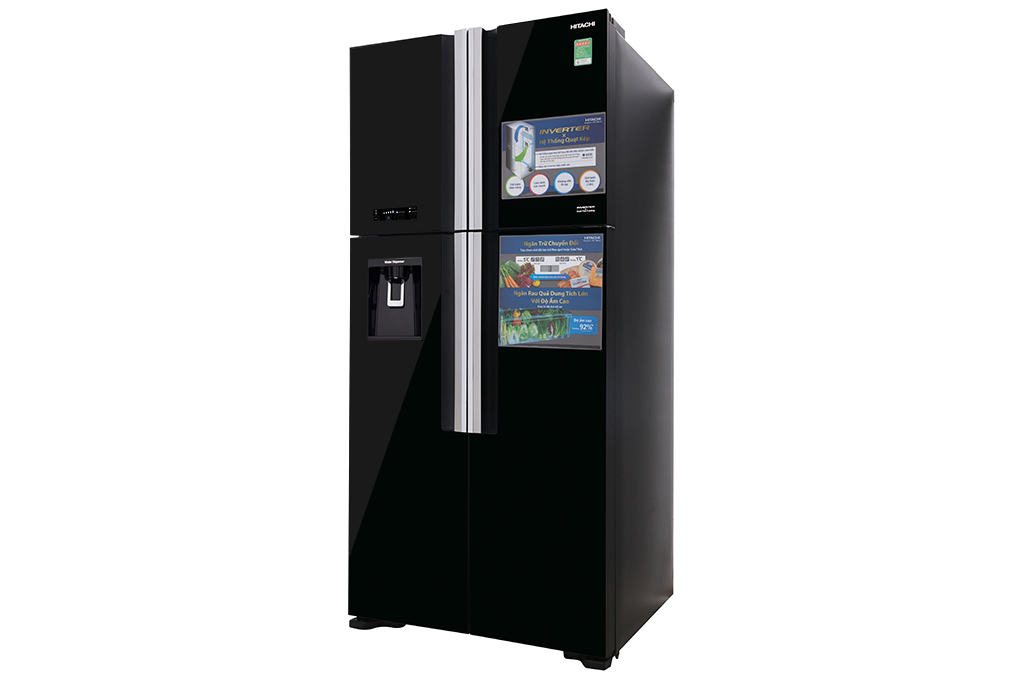 Tủ lạnh Hitachi Inverter 540 lít R-FW690PGV7X GBK Màu Đen