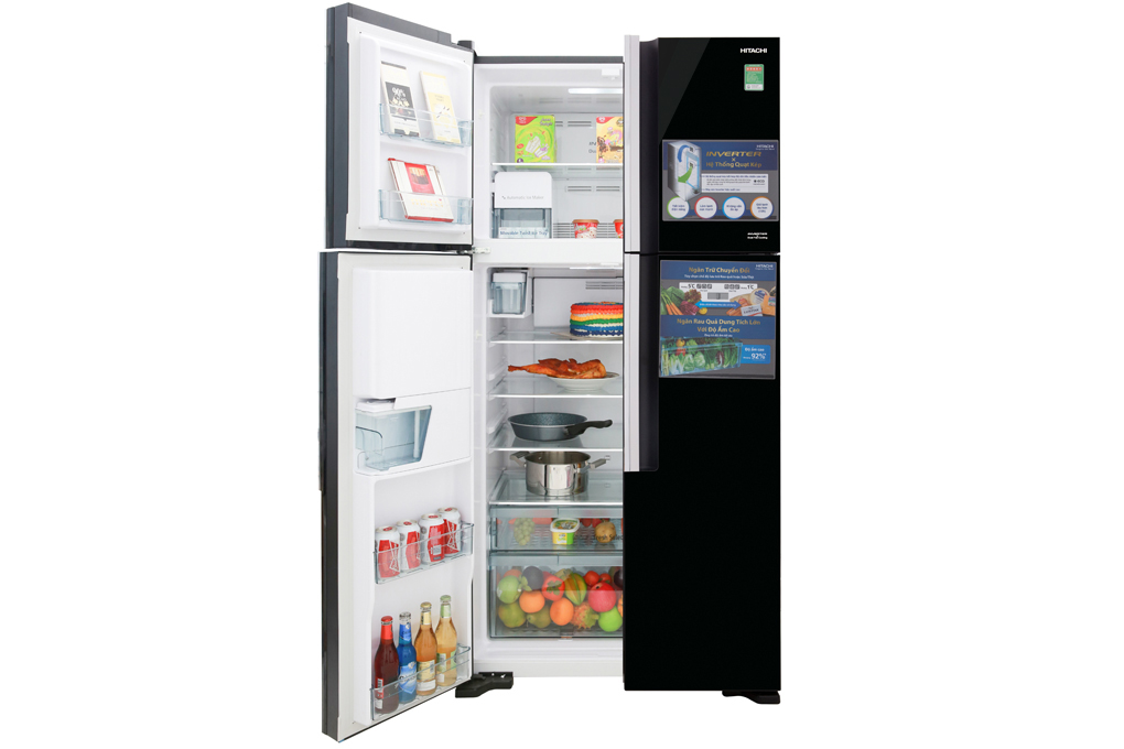 Tủ lạnh Hitachi Inverter 540 lít R-FW690PGV7X GBK Màu Đen