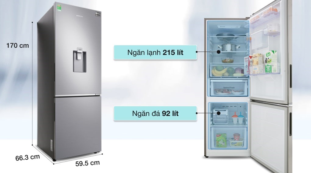 Tủ lạnh Samsung Inverter 307 lít RB30N4170S8/SV - 22