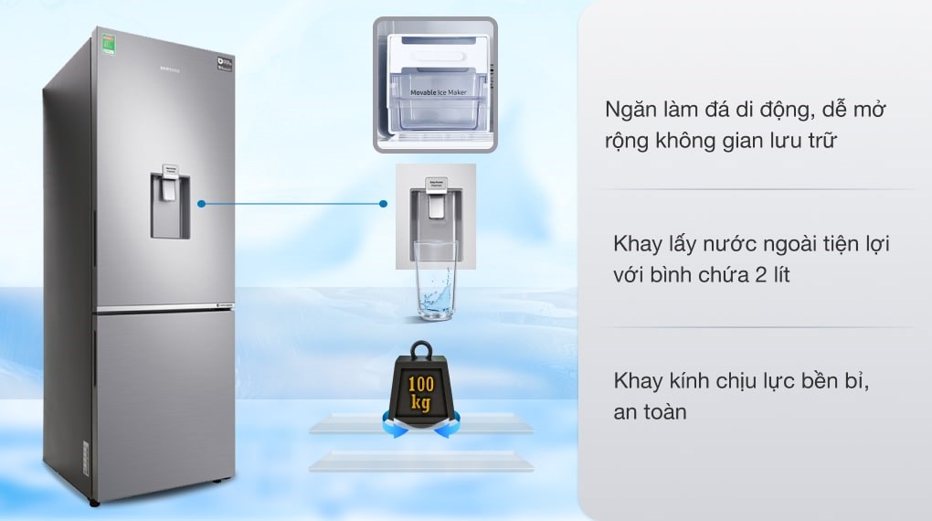 Tủ lạnh Samsung Inverter 307 lít RB30N4170S8/SV - 17