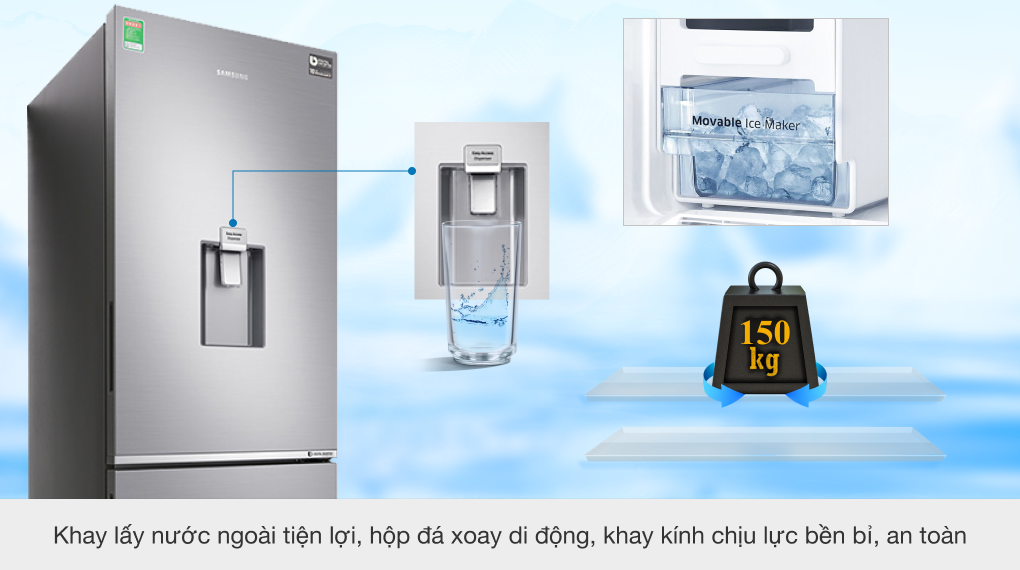 Tủ lạnh Samsung Inverter 307 lít RB30N4170S8/SV