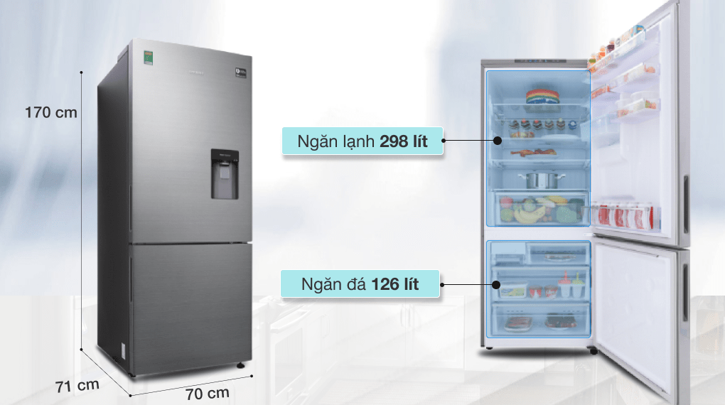 Tủ lạnh Samsung Inverter 424 lít RL4034SBAS8/SV