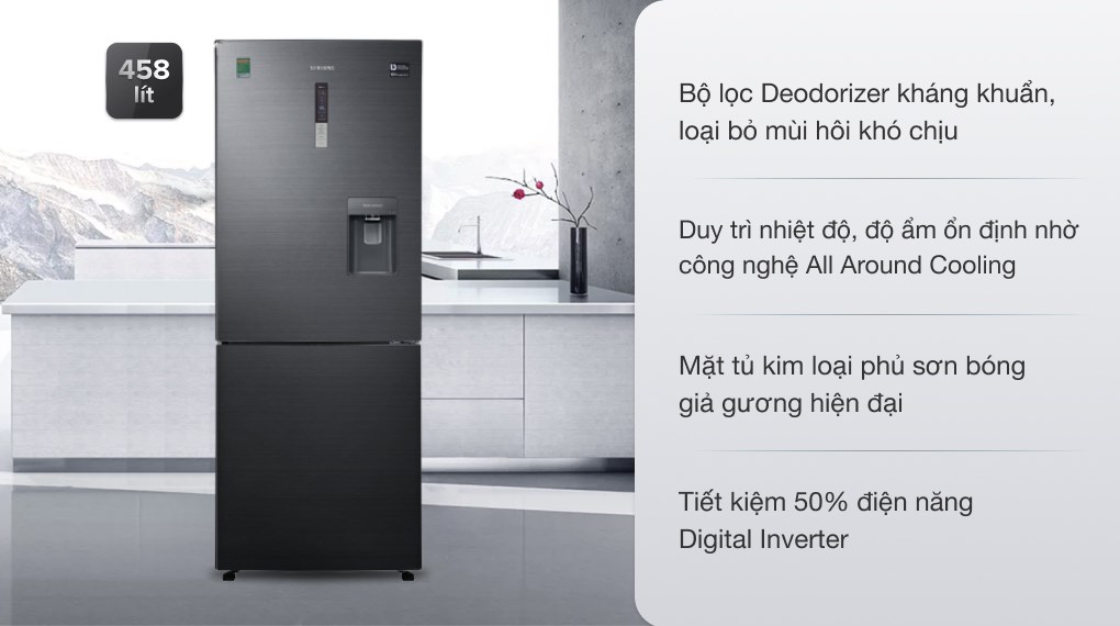 Tủ lạnh Samsung Inverter 458 lít RL4364SBABS/SV