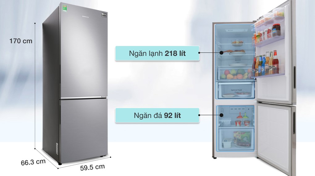 Tủ lạnh Samsung Inverter 310 lít RB30N4010S8/SV