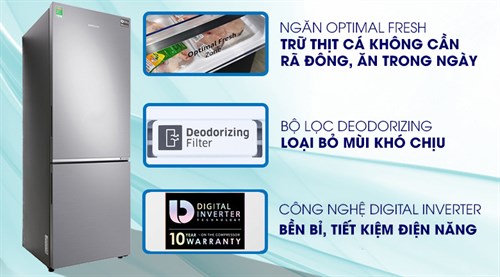 Tủ lạnh Samsung Inverter 310 lít RB30N4010S8/SV - 10