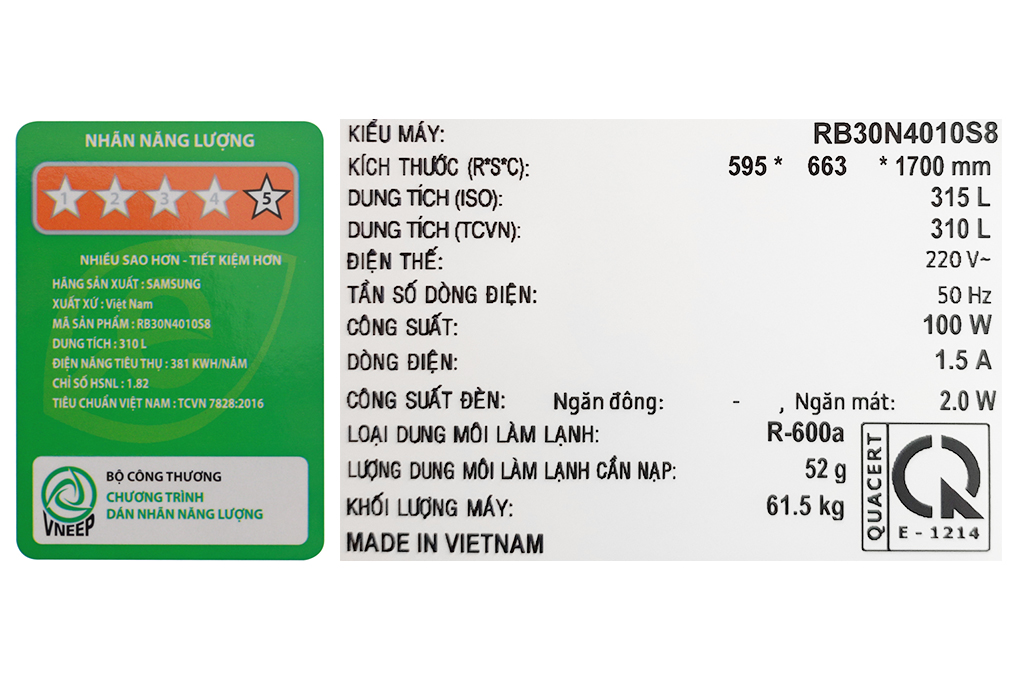 Tủ lạnh Samsung Inverter 310 lít RB30N4010S8/SV - 13