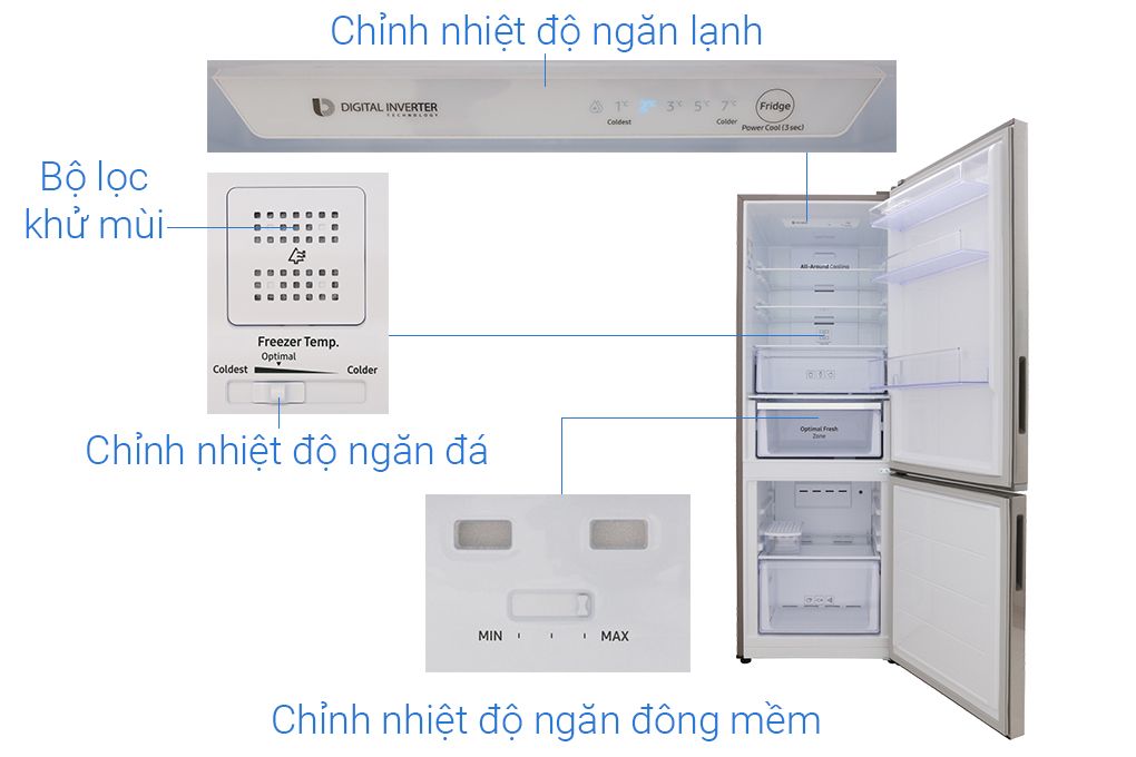Tủ lạnh Samsung Inverter 310 lít RB30N4010S8/SV - 7
