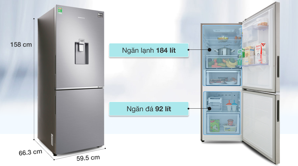 Tủ lạnh Samsung Inverter 276 lít RB27N4170S8/SV