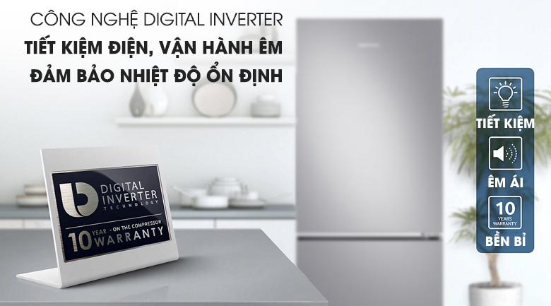 Tủ lạnh Samsung Inverter 280 lít RB27N4010S8/SV