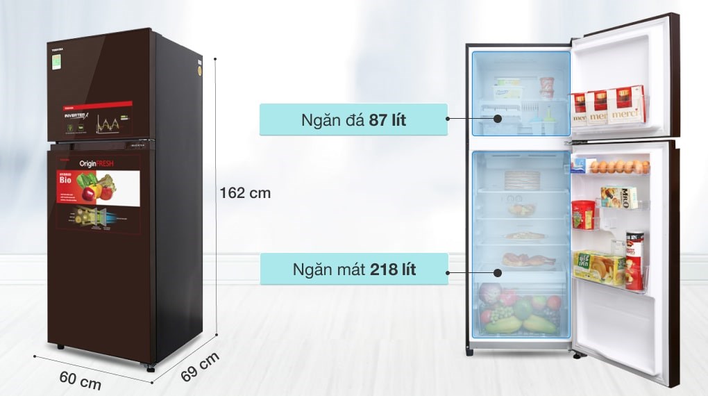 Tủ lạnh Toshiba Inverter 305 lít GR-AG36VUBZ XB1