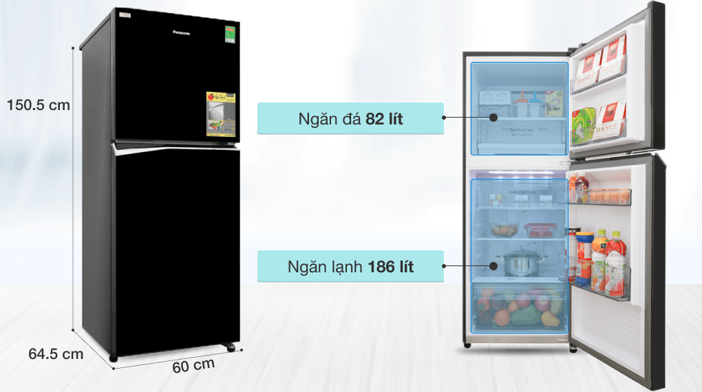 Tủ lạnh Panasonic Inverter 268 lít NR-BL300PKVN